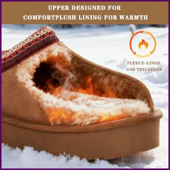 Women's Platform Slippers Memory Foam Arch Support Non-Slip Sole - Picture 4 of 7